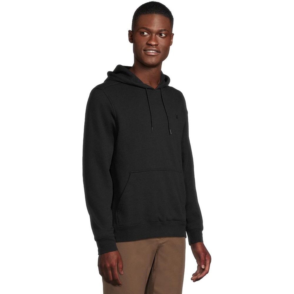 Hurley Icon Black Pullover Lightweight Men's Medium Hoodie Sweatshirt w/Pocket